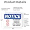 Signmission No Ignition Sources Turn Off Sign, Vinyl Decal, 14in W x 10in L, 2PK OS-2PACK-NS-D-1014-L-14667 - alternate 2